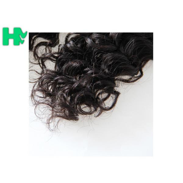 Double Drown Tangle Free Natural Human Remy Human Hair Deep Curly Peruvian Human Hair Extensions