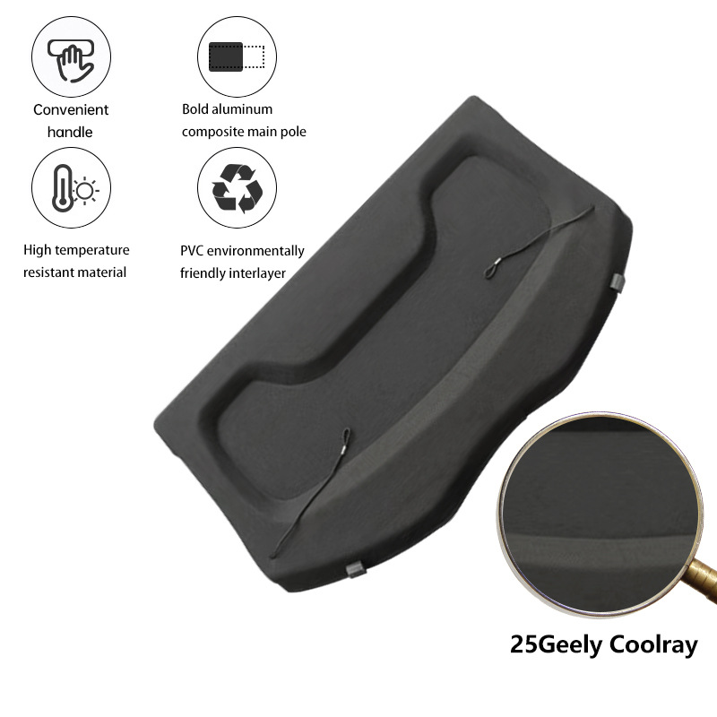 OE:6066016100 Rear Parcel Shelf Cargo Cover For Geely Coolray SX11, Direct Replacement
