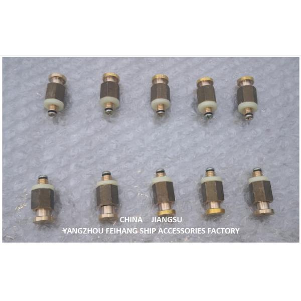 Самозакрывающие вентиляционные клапаны для прослушивающей трубы DN6, самозакрывающий вентиляционный клапан с пружинным нагрузкой Материал корпуса клапана Бронза / латунь