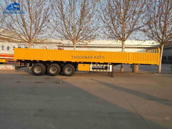 reboque da carga da parede 60T lateral de 800mm para o transporte da grão