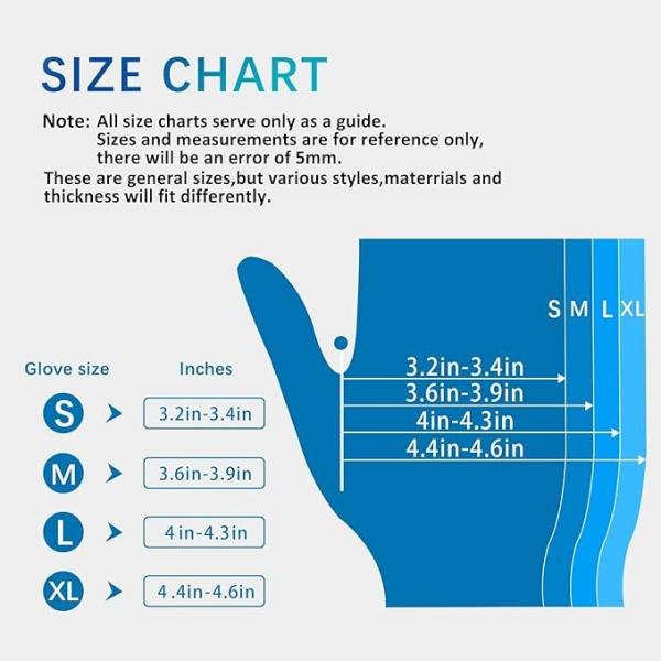 Nitrile Gloves, 4mil-100 Count, Gloves Disposable Latex Free, Disposable Gloves For Household, Food Safe