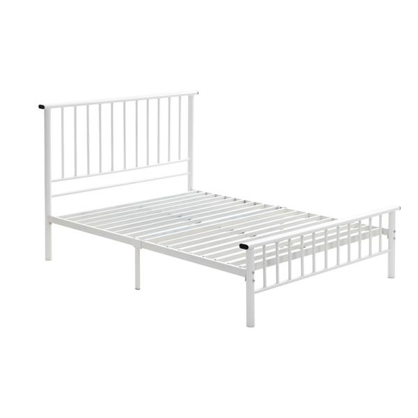 White Single Layer Metal Single Bed Optional Colour For Adult Kid