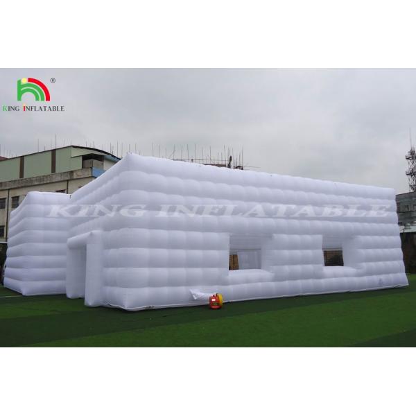 High Quality Led light cube party nightclub tent white inflatable night club for party