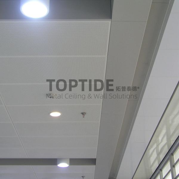 Sound Absorbing Aluminium / Steel Decorative False Ceiling Acoustic Perforated Panel
