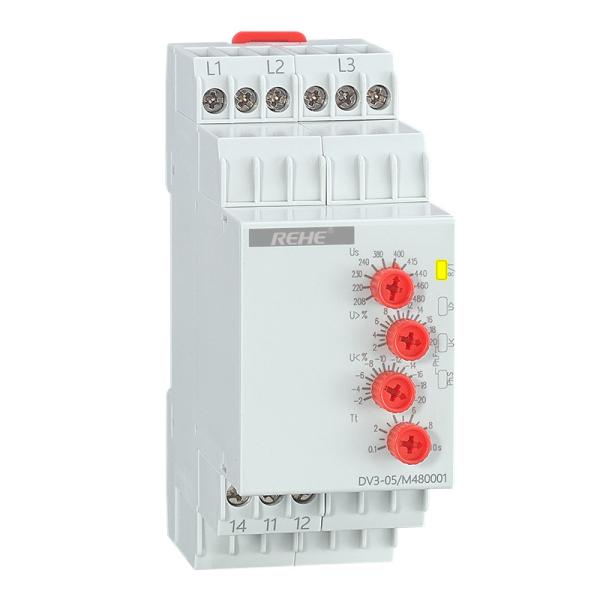 DV3-05 China Manufacturer Din rail mounting Adjustable Monitoring Voltage Protecter