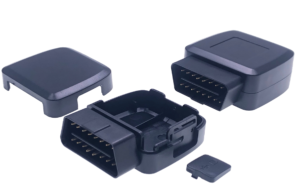 GPS Tracker OBD2 Connector ABS Enclosure 12V Voltage for 2009-2013 Year Vehicles