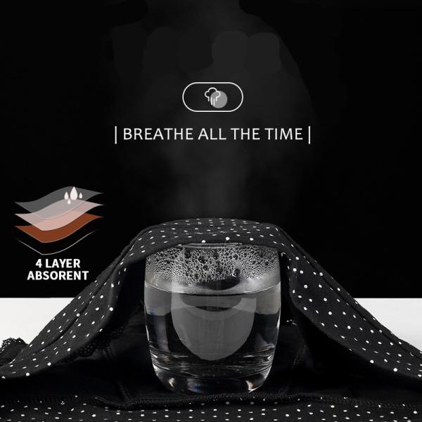 High Absorbing Period Panties Underwear For Girls 4 Layer Cotton Menstrual Underwear