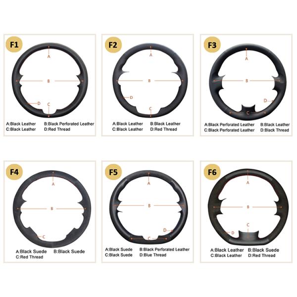 MEWANT Auto Accessories Car Interior For Subaru Impreza WRX STI 2004 Leather Suede Steering Wheel Cover Red Strip Wholesale