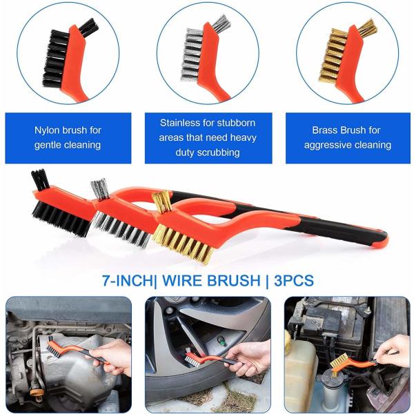 Оптовая продажа 19 шт. Автомобильные моющие инструменты Комплект сверления Чистая щетка Детальная щетка с сумкой Для автомобильной внутренней внешней стирки