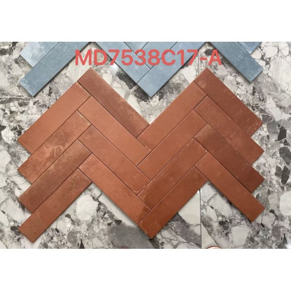 Elegant and Retro 75x300mm Matt Ceramic Wall Tiles For Dining Room