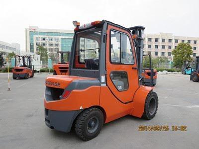 China Manufacture full wheel drive 3.5 Ton All Terrain Forklift Trucks