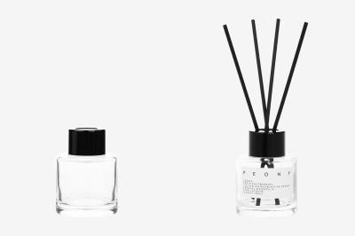 La botella de perfume recargable clara redonda/el espray de perfume vacío embotella 50ml