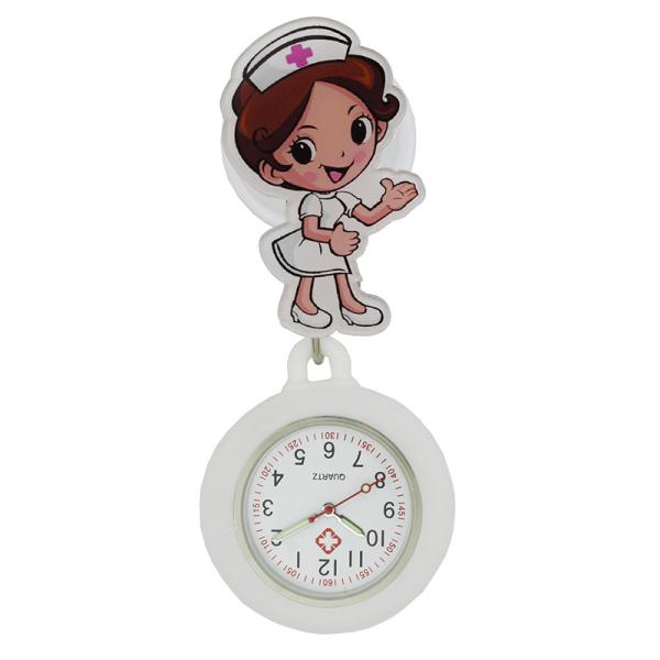 Silicone Stretchable Nurse Watches Cute FOB Pocket Nurse Watch Medical Watches Round Dial Nurse Clocks Fashion Doctor Gi