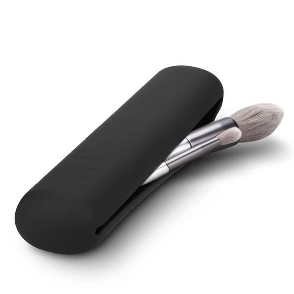Modern Design 100% Food Grade Silicone Cosmetic Brush Storage Box with Magnet Closure