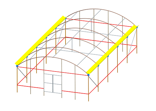 Single Span Greenhouse 8-12m Wide with 90mph Wind Resistance