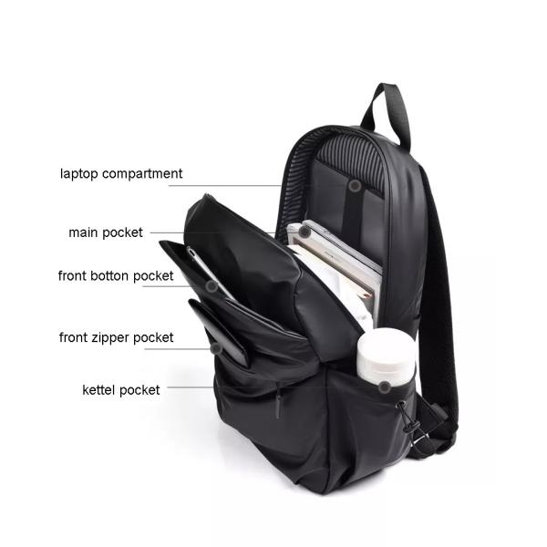 Waterproof 43cm Stylish Laptop Backpacks BSCI Travel Lap Top Ruck Sack Big Capacity