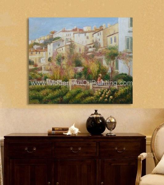 Custom Pierre Auguste Renoir Oil Paintings Reproduction Terrace at Cagnes