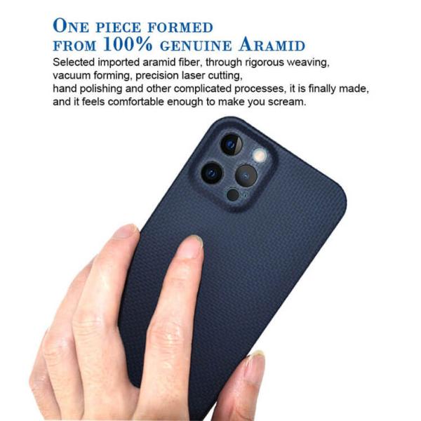 Caixa à prova de balas ultra fina do telefone da fibra de Aramid para o iPhone 12