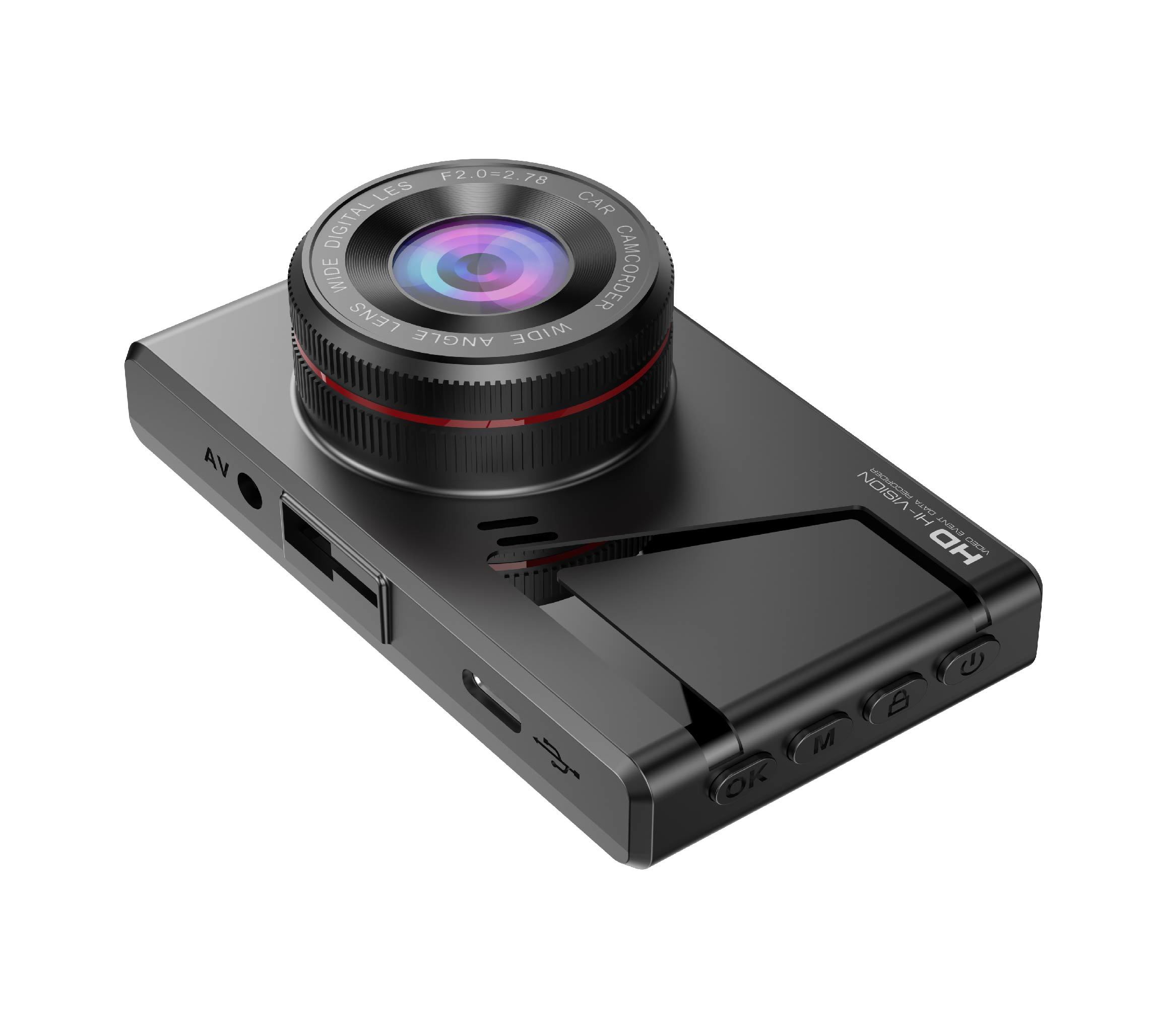 Car Dual Lens Dash Camera With 3 Inch LCD Screen Dual Recording And WiFi