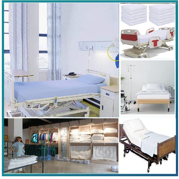 Специализированная больничная медицинская постельная белье набор твердое полосатое 100% хлопка ткань 3 шт.