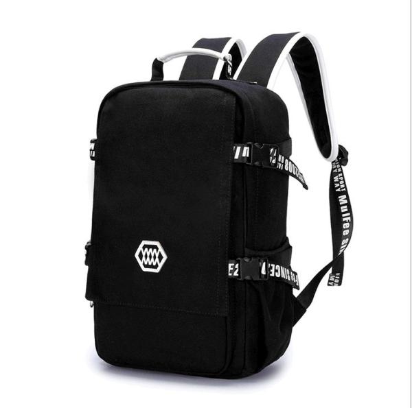 New men's shoulder bag canvas backpack schoolbag Korean high school students leisure travel computer bag