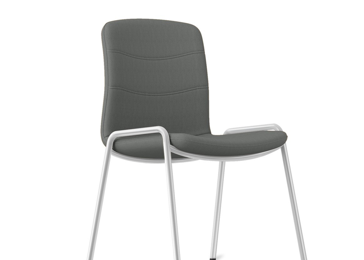 Rachel Office Training Chair with Sleek Sled Base, Stackable Design, and Robust Steel Frame for Efficient Training Rooms