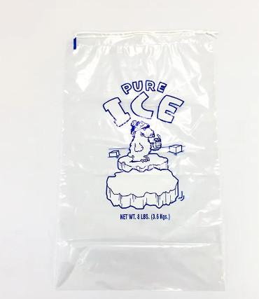 Delivery Plastic Ice Bags Printed Transparent Ice Cube Plastic Packaging