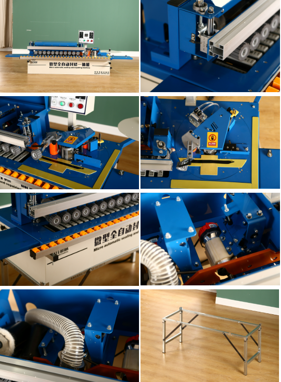 Small Automatic Edge Sealing Machine All-in-One Head Tail Repair Corner Trimming Edge Bander