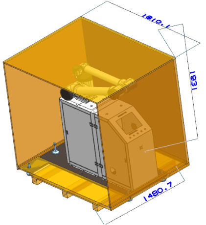 Cost-effective 30kg Payload Collaborative Palletizer with 8-10 times/Min Speed and 1600mm Stacking Height