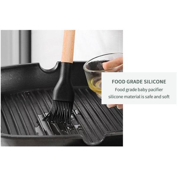24 Pieces Non-Stick Wooden Handle Silicone Kitchen Gadget Set with Customized Options