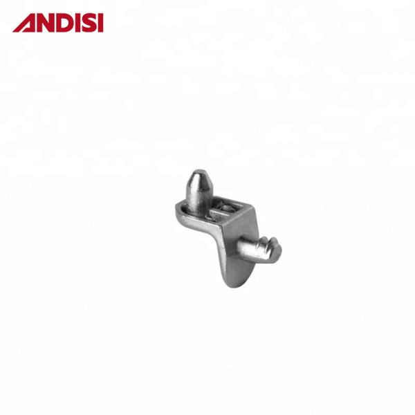 Zinc Alloy Cabinet Shelf Support Clip with Nickel Plated Finish and Y Mail Packing