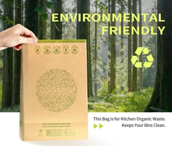 Custom Order Accepted CMYK 4 Color Offset Printed Biodegradable Disposable Garbage Bag