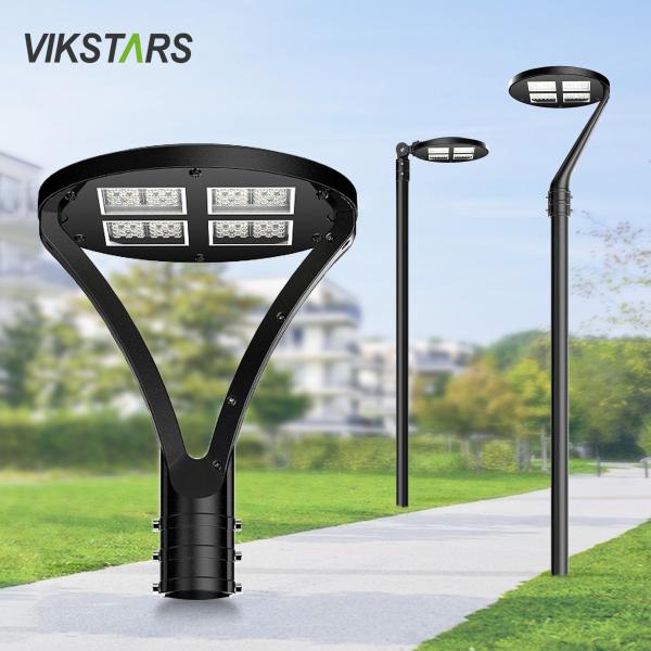 100W LED Garden Street Lights With Double Single Arms For Villas Park Garden Landscape