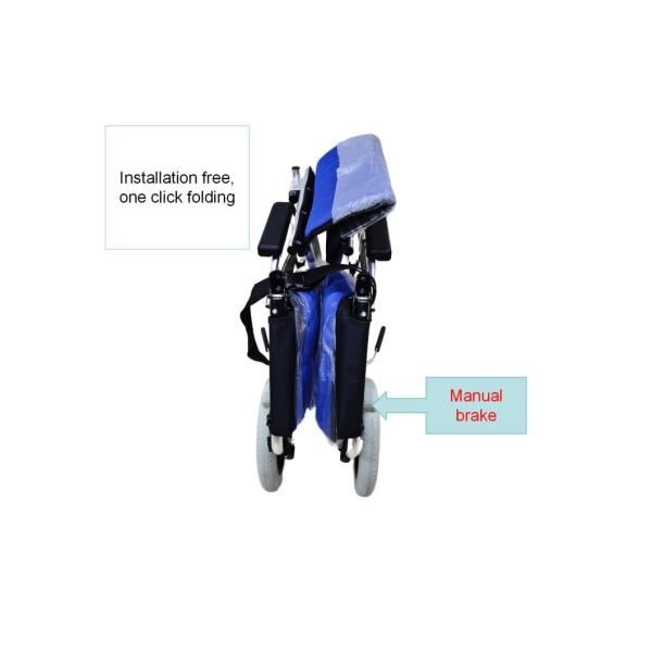 Convenient and Portable Folding Medical Wheelchair for The Disabled Load Capacity 120kg