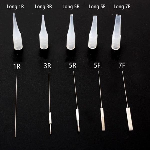 Agulhas descartáveis para ferramentas permanentes Acccessories da composição de Microblading dos bordos da sobrancelha da máquina 0.35MM da tatuagem da composição