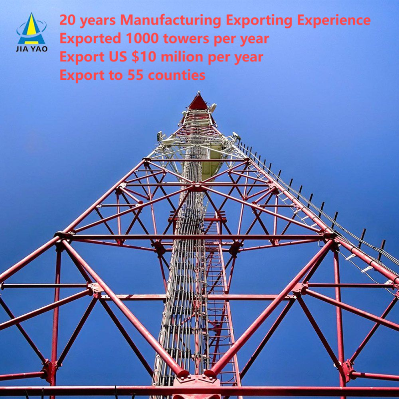 Heavy-Duty 3 Legged Tubular Steel Lattice Tower for Remote Mining Area Communication 4G 5G Base Station Q345B Hot DIP Galvanized Wind Resistant Mast