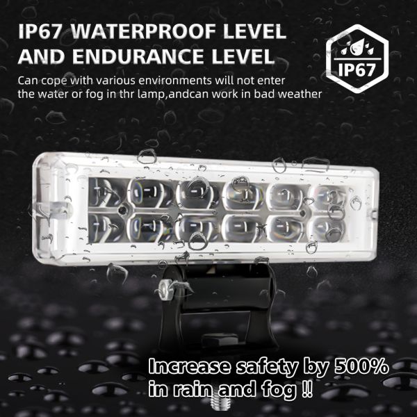 YAYE Vehicle LED Work Light Bar Car Motorcycle Offroad Truck UTV ATV Projector Lens 100V 20W Universal White Red Blue Pink 6500k