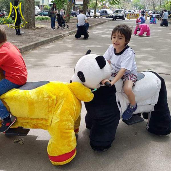 Hansel Plush Animals Motorized Animal Rides For Mall Motorized Animals Plush For Car