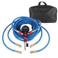 Medidor digital de 4 vías de maniobras de plástico aire hacia arriba y hacia abajo neumático inflar sistema deflactor con manguera para accesorios fuera de la carretera