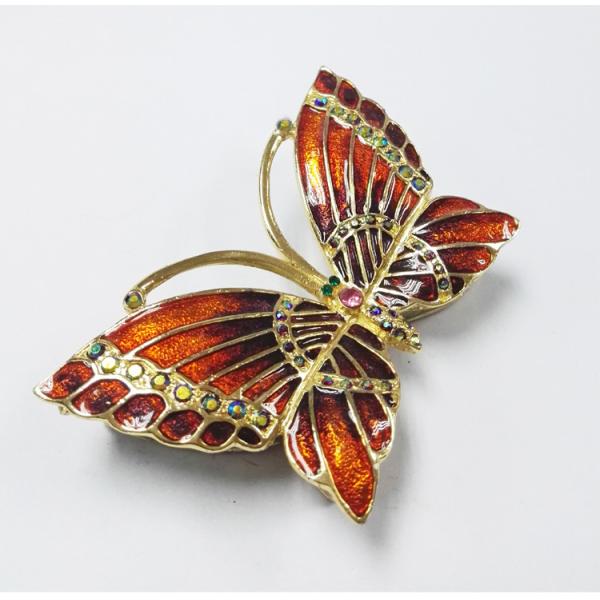 Hot sale cute butterfly shape jewelry box custom portable nice jewelry box