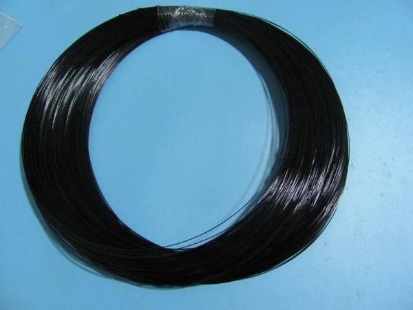 Hook And Eye Black 4mm Plastic Coated Wire Rope Black Smooth Surface