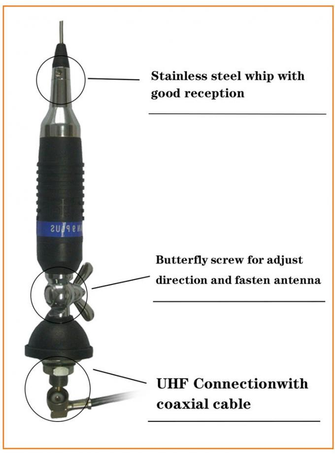 Wireless UHF 0-1dBi 27MHz CB Car Antenna Omni Directional Auto Radio Antenna HT-C009