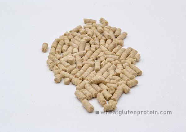 Cylindrical Wheat Gluten Pellet Protein For Salmon Fish Feedstuff