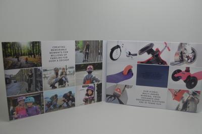 3.5 Inch Artwork LCD Video Mailer With Touch Screen , Video Booklets