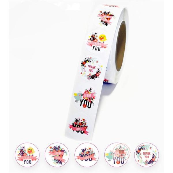 цветки 7g/PC персонализировали стикеры ярлыка подарка косметические для упаковки