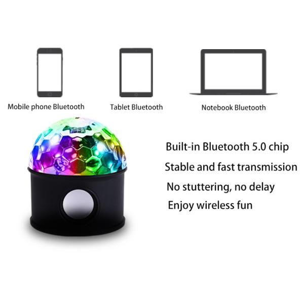 1200mAh свет диско батареи 6W с диктором Bluetooth для партии