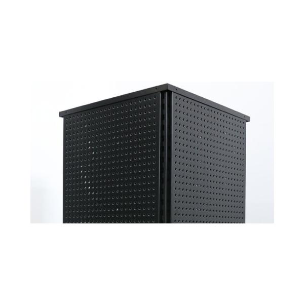 Supermarket Rack Custom Made Pegboard Shelf with 4 Rotating Sides and Movable Panels