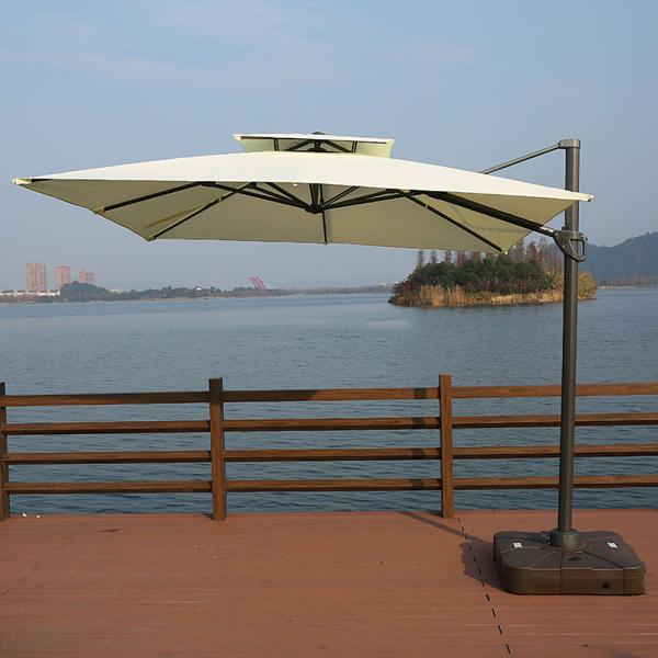 Custom Advertising Garden Umbrella with 70-150cm Arc Radius and Beach Parasol Stand