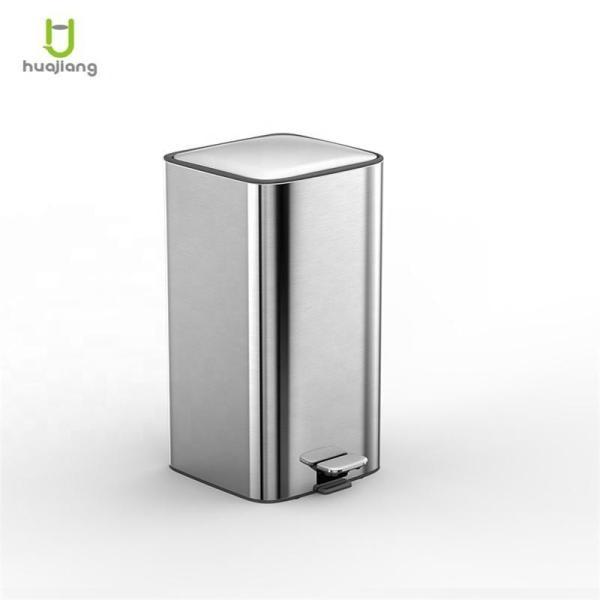 Stainless Steel 11.5L Soft Close Square Pedal Trash Bin for Living Room and Office Sustainable Material