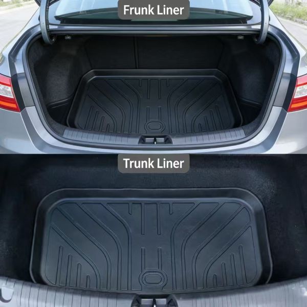 TPE Front Trunk & Rear Cargo Mat Non-Slip Waterproof Storage Liner Floor Pad for BYD Seal EV 2022-2026 Car Accessories